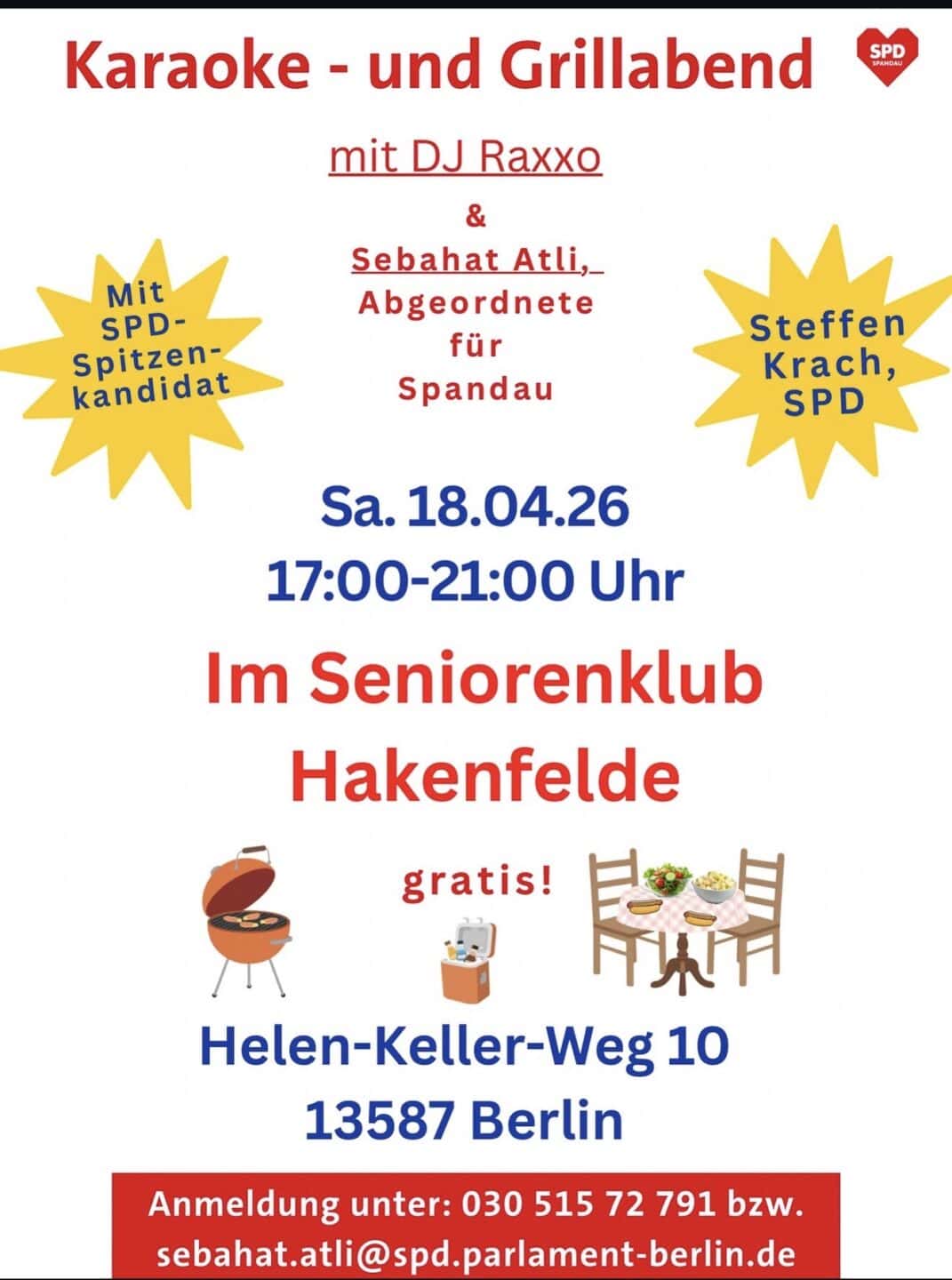 Karaoke - und Grillabend mit Sebahat Atli und Steffen Krach 1